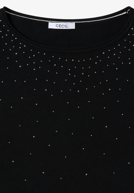Elegantes verziertes Strickoberteil