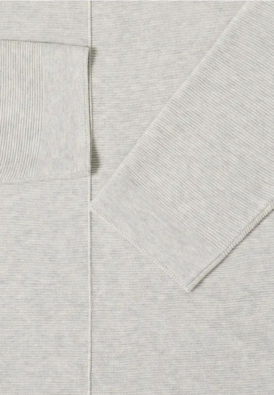 Strukturierter Strick V-Ausschnitt Pullover