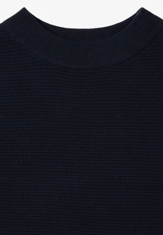 Damen Strukturpullover mit Rollkragen und Dolmanärmeln