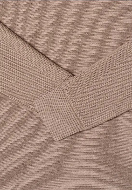 Strukturpullover aus Baumwolle mit lockerer Passform
