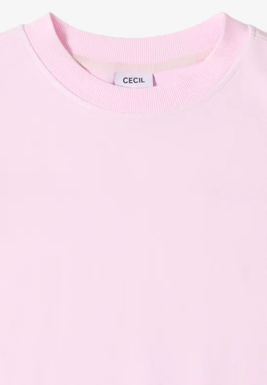 Lässiges Kurzarm-Sweatshirt mit Garment-Dye-Effekt