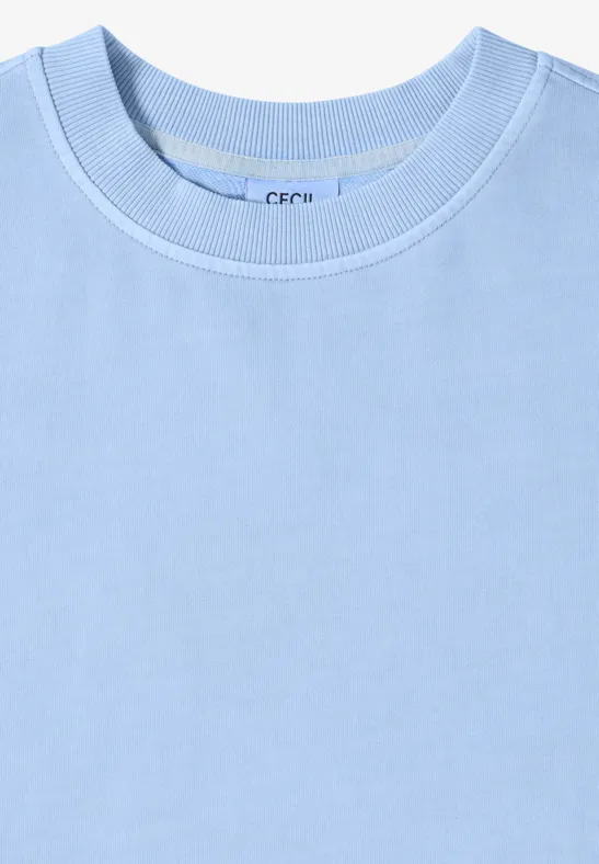 Lässiges Kurzarm Sweatshirt-Top