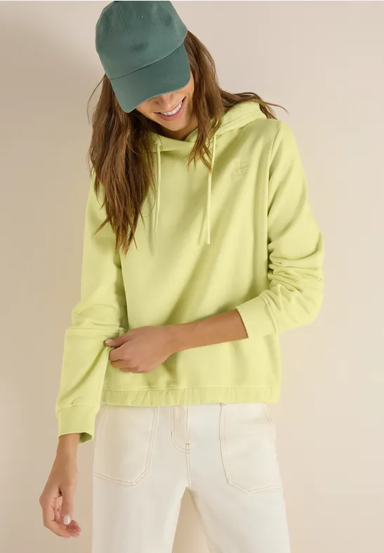 Lässiger Hoodie mit Stickerei