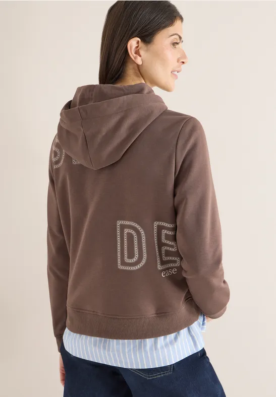 Lässiger Damen-Hoodie mit Rückendruck