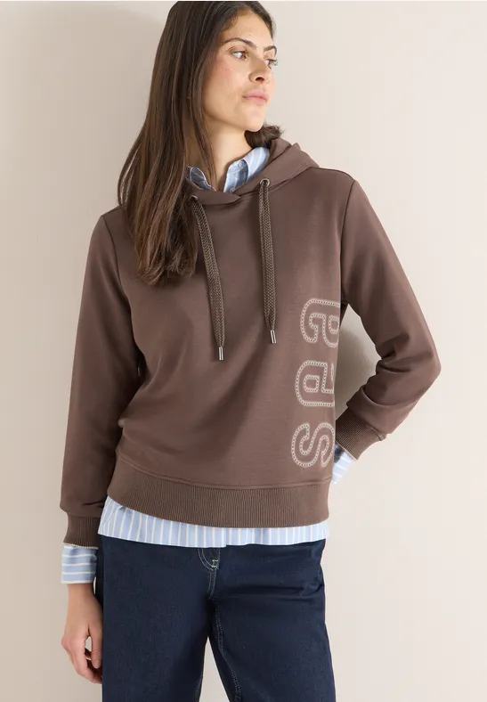 Lässiger Damen-Hoodie mit Rückendruck