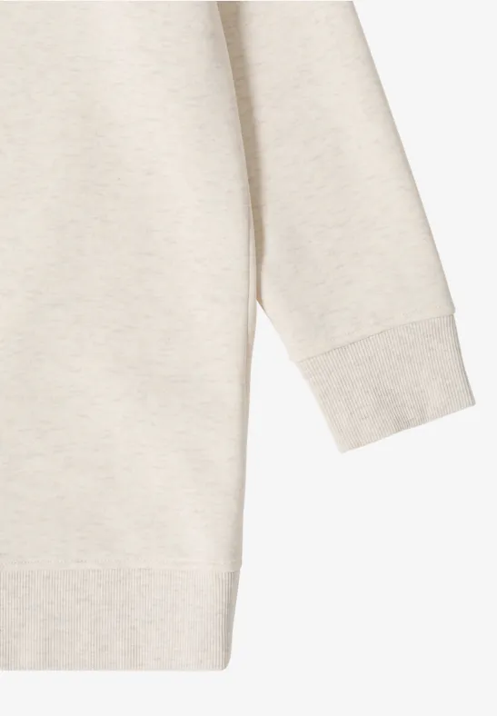 Lässiger Longline-Hoodie mit Kordelzug