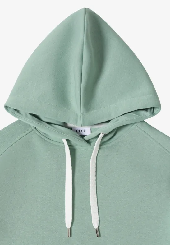 Lässiger Longline-Hoodie mit Kordelzug