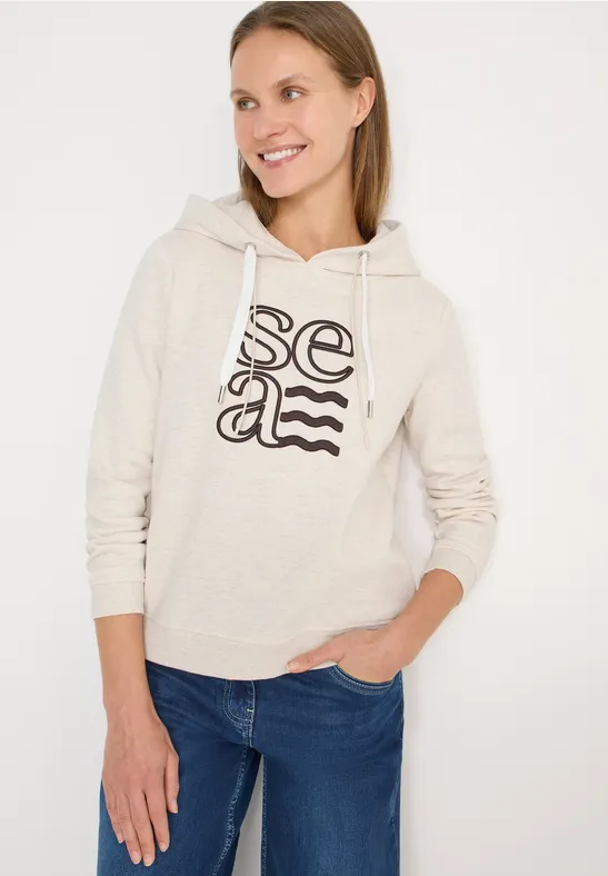 Lässiger Kapuzenpullover mit Grafikprint