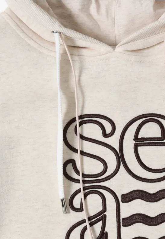 Lässiger Kapuzenpullover mit Grafikprint