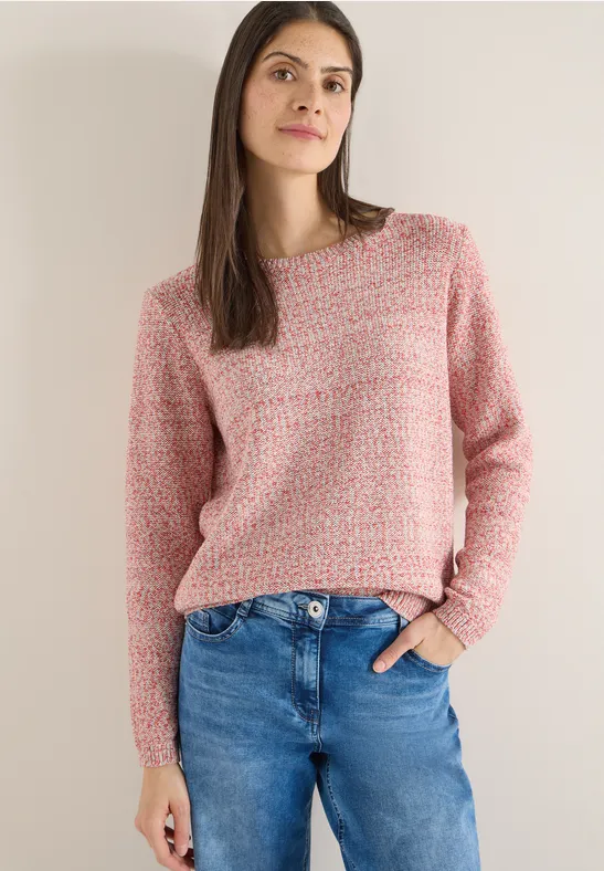 Gemütlicher Space-Dye Strickpullover