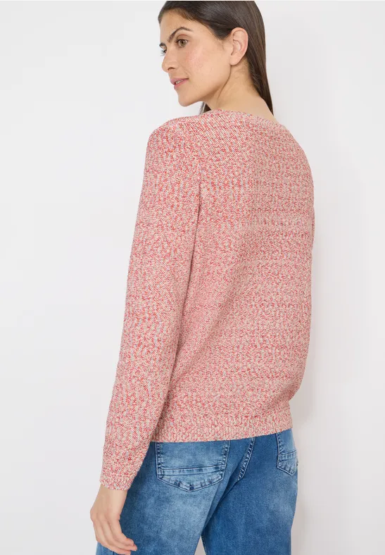 Gemütlicher Space-Dye Strickpullover