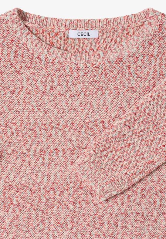 Gemütlicher Space-Dye Strickpullover