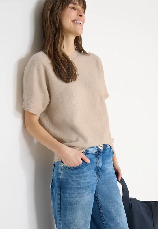 Kurzarm Feinstrickpullover für Damen
