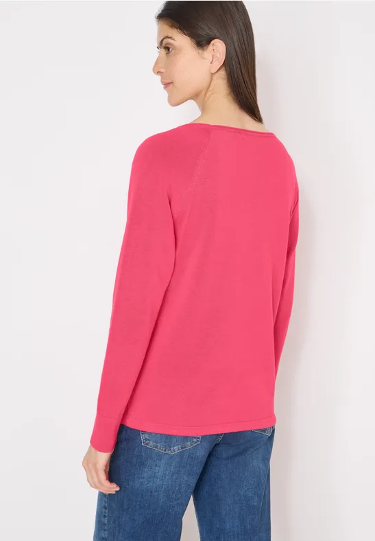 Lässiger Baumwoll-Strickpullover