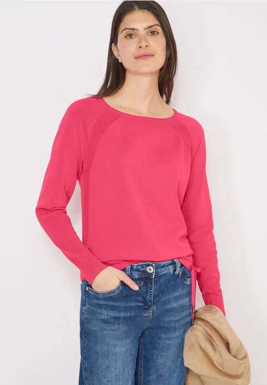 Lässiger Baumwoll-Strickpullover