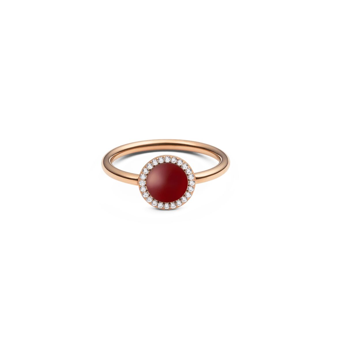 Ring aus Roségold mit Tigerauge