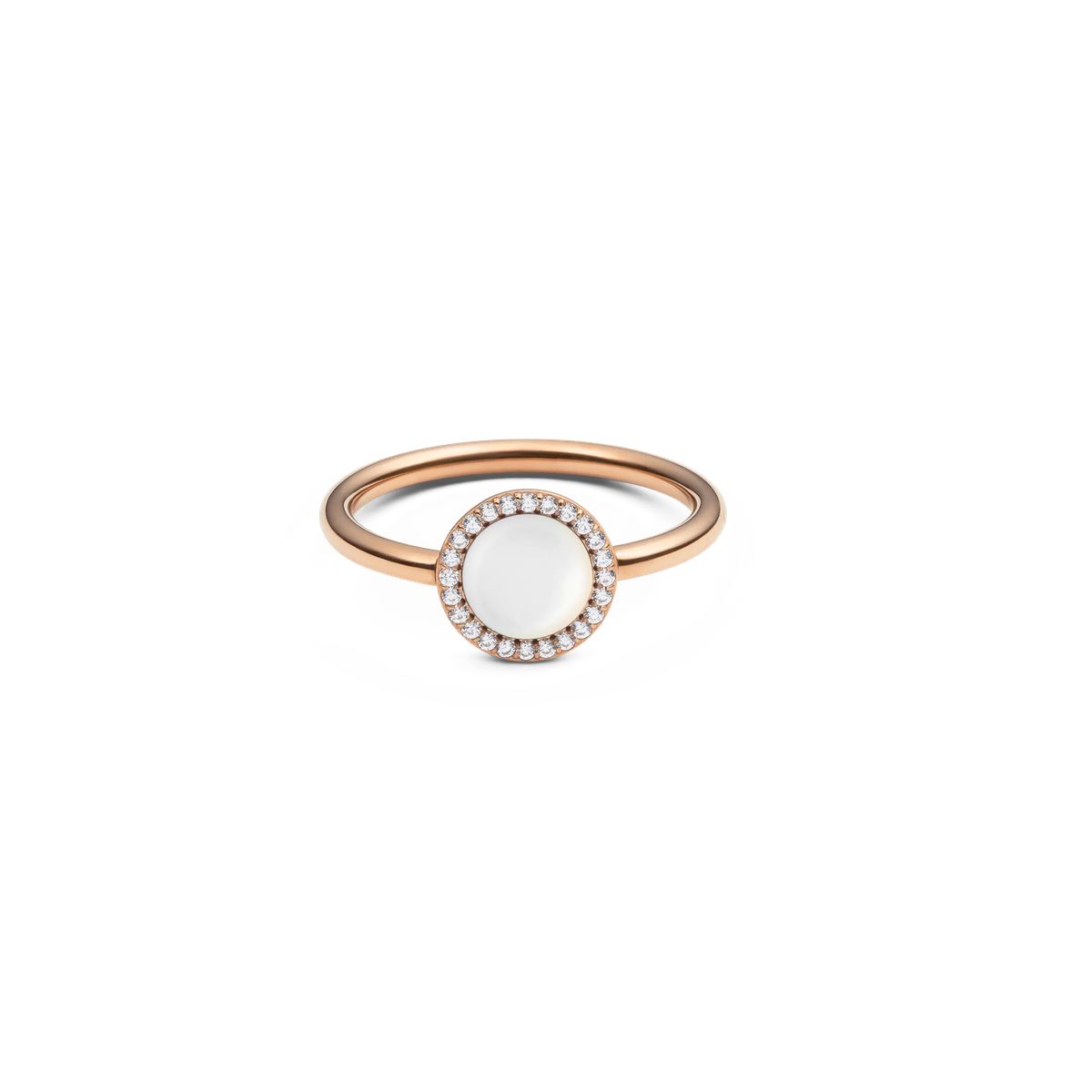 Ring aus Roségold mit Tigerauge