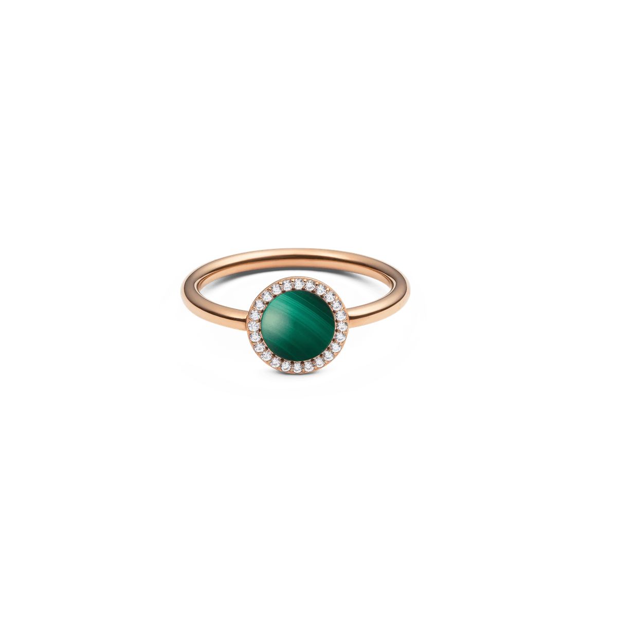 Ring aus Roségold mit Tigerauge