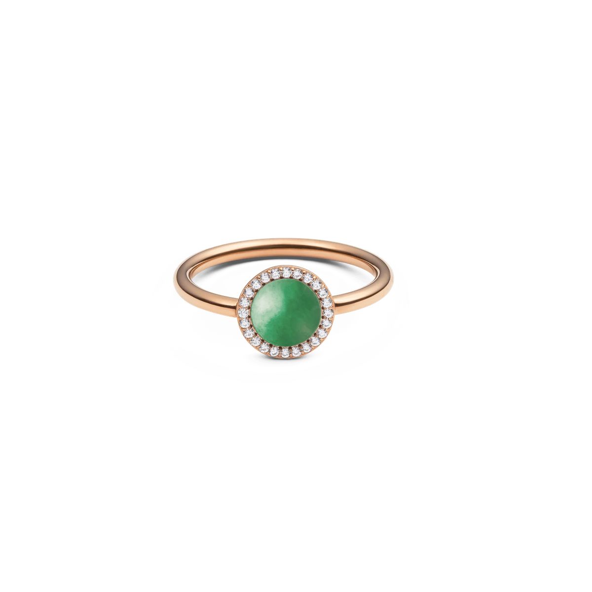 Ring aus Roségold mit Tigerauge