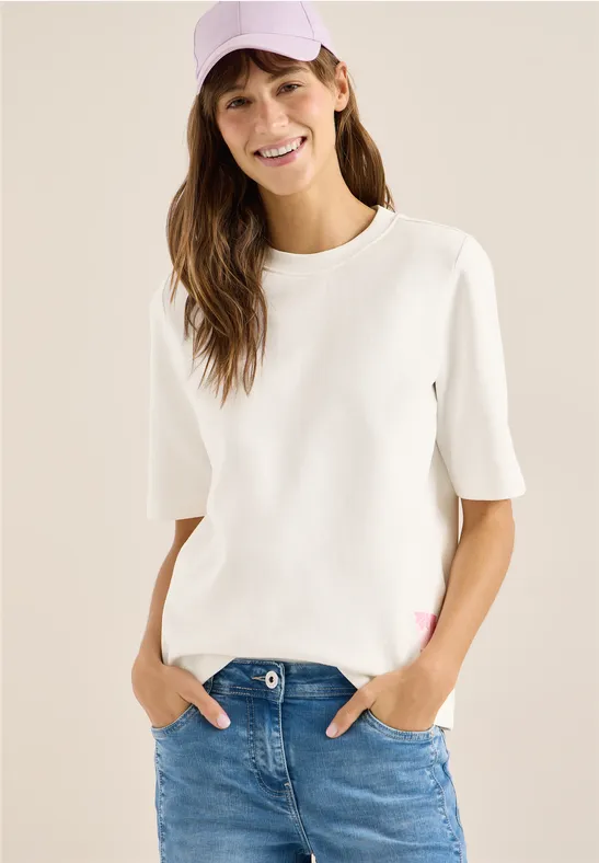 Kurzarm Sweatshirt mit Grafikprint