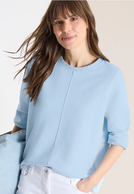 Damen Sweatshirt mit Tunnelzug, lockere Passform