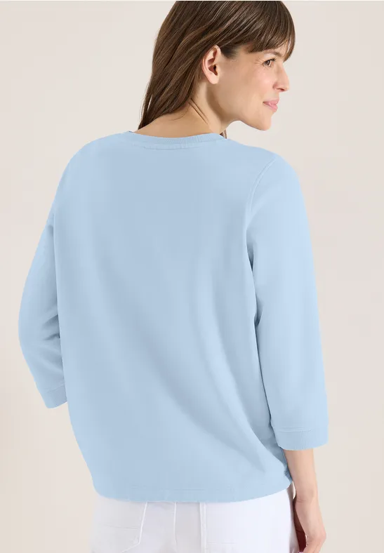 Damen Sweatshirt mit Tunnelzug, lockere Passform
