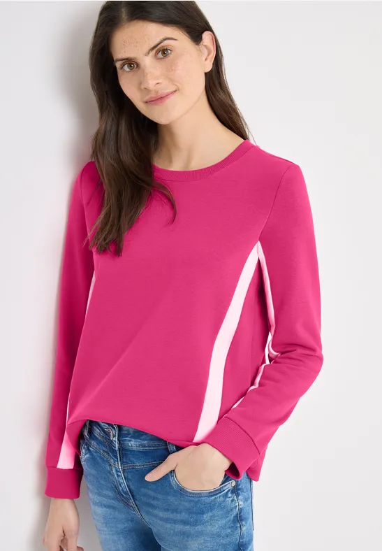 Langarm-Sweatshirt mit Colorblock