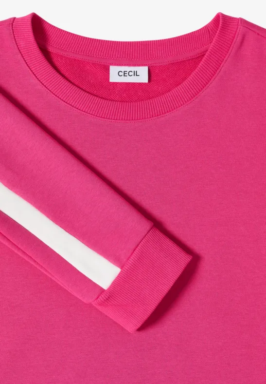Langarm-Sweatshirt mit Colorblock