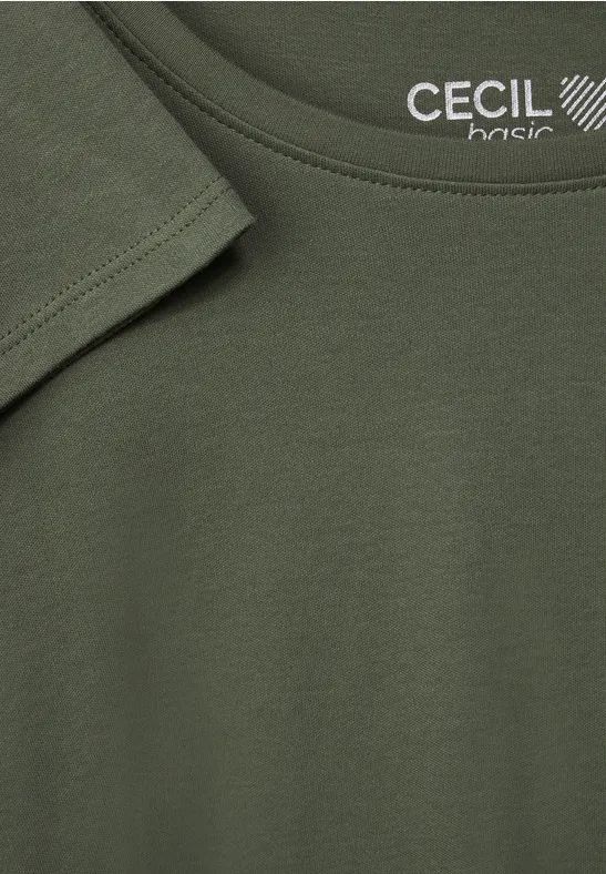 Basic Shirt mit Rundhalsausschnitt und 3/4-Arm