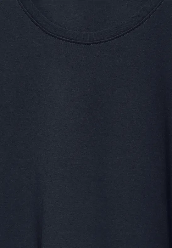 Basic Shirt mit Rundhals und 3/4 Ärmeln