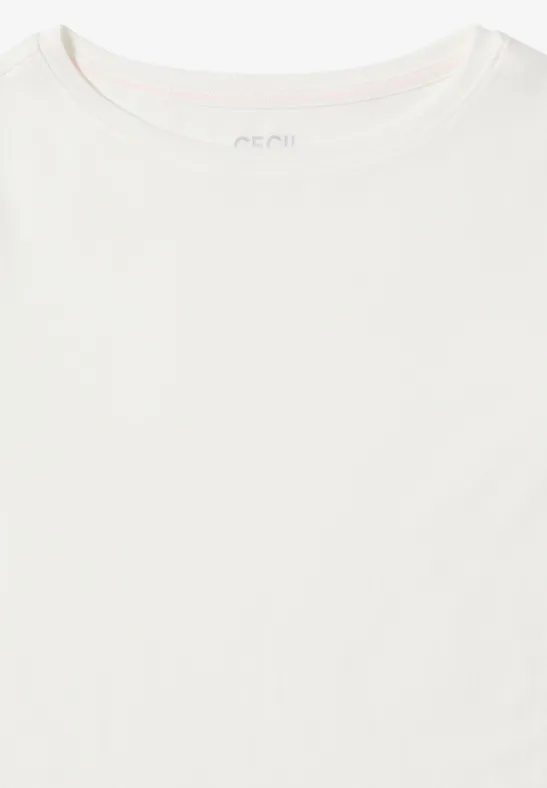Klassisches 3/4-Arm Shirt mit U-Boot-Ausschnitt