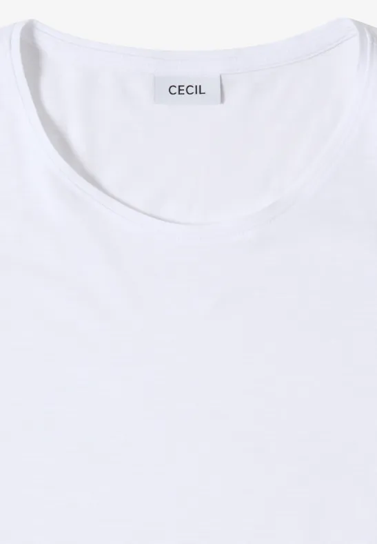 Damen Basic T-Shirt mit Rundhalsausschnitt