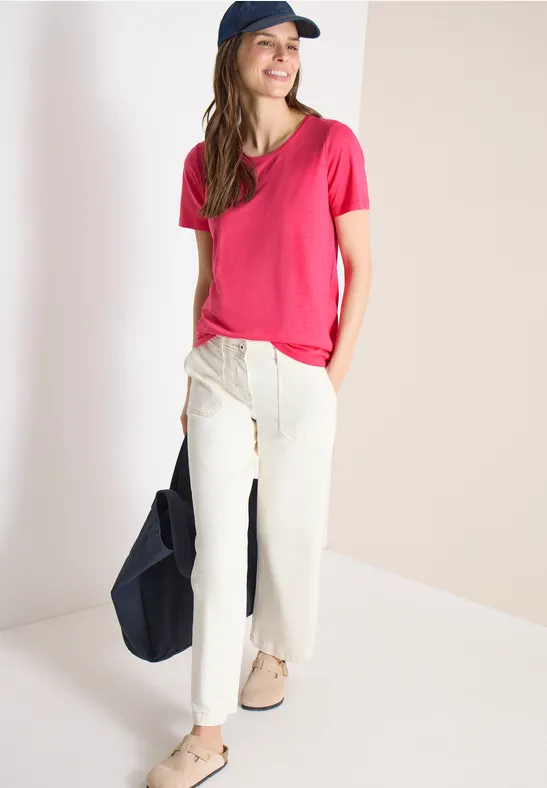 Damen Basic Kurzarm T-Shirt