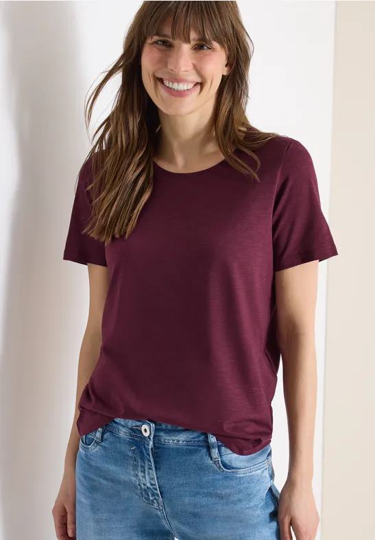 Damen Basic Kurzarm T-Shirt