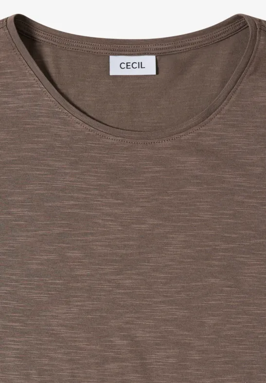 Damen Basic T-Shirt mit Rundhalsausschnitt