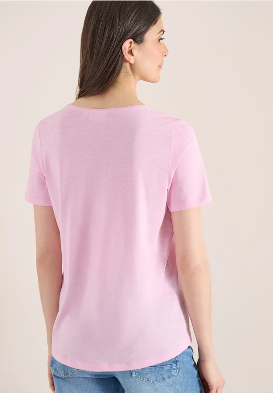 Basic T-Shirt mit Rundhalsausschnitt