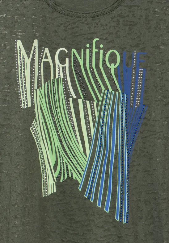 Lässiges T-Shirt mit Grafikprint
