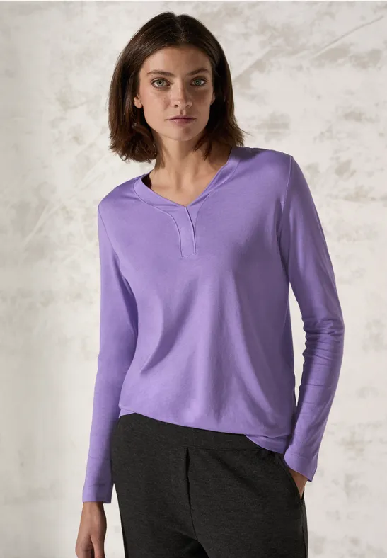 Damen Langarm Tunika Shirt