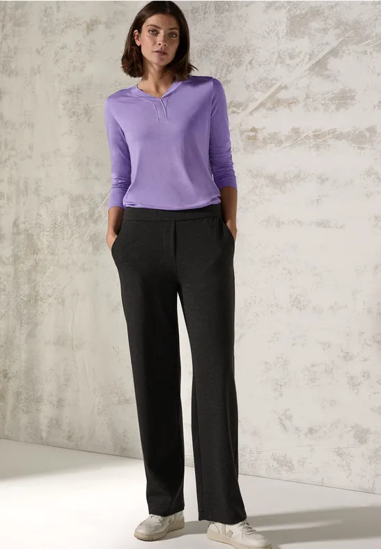 Damen Langarm Tunika Shirt