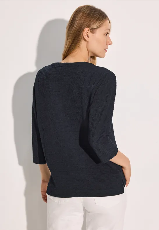 Struktur Jacquard 3/4-Arm Shirt