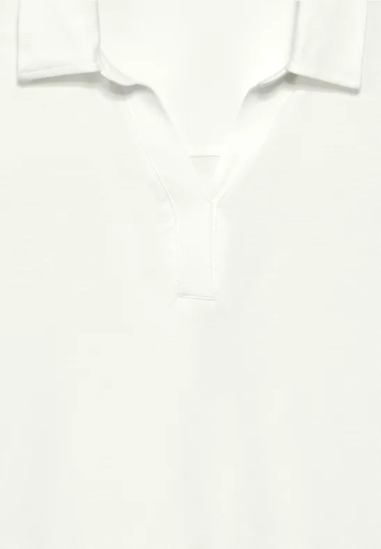 Damen Poloshirt mit klassischem Kragen, 3/4 Ärmel