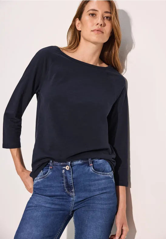Damen Raglan T-Shirt mit 3/4-Ärmeln