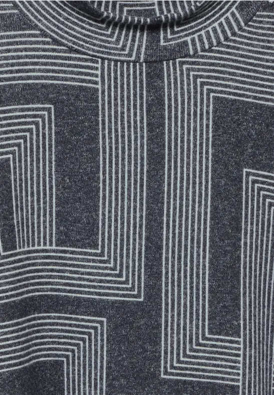 Langarmshirt mit geometrischem Muster