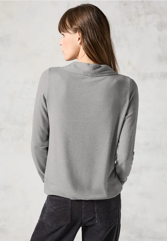 Lässiges Langarm-Sweatshirt mit Kordelzug