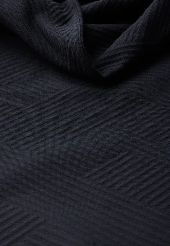 Strukturierter Rollkragenpullover