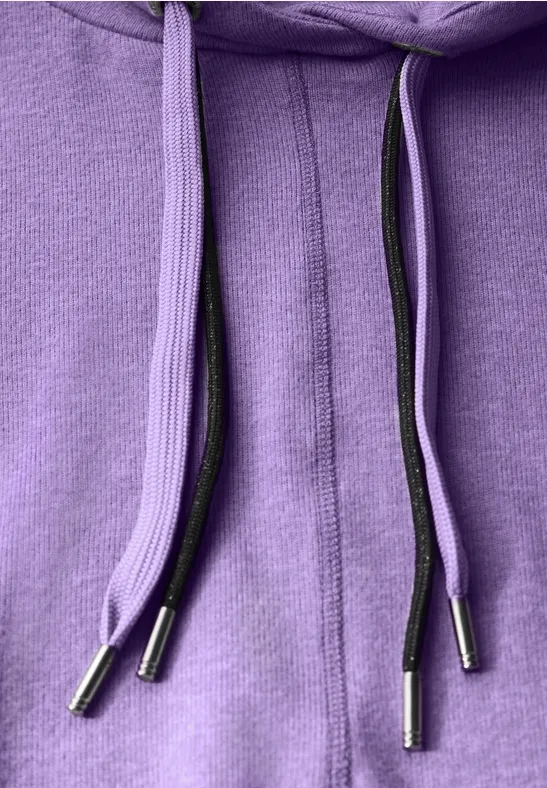 Lässiges Langarmshirt mit Wasserfallkragen