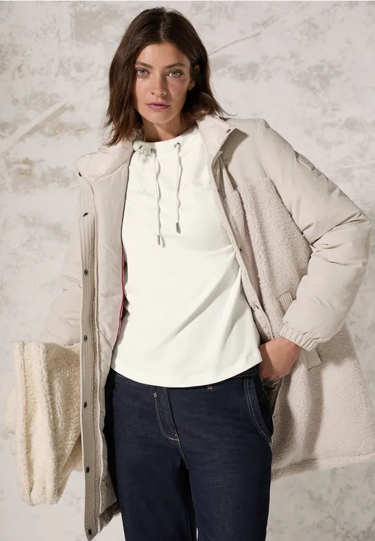 Cecil Langarmshirt mit Kordelzug-Kapuze