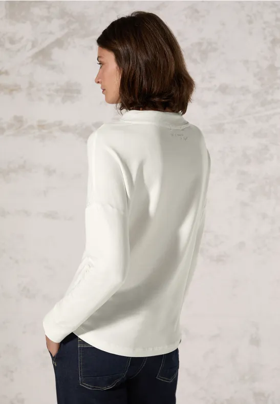 Cecil Langarmshirt mit Kordelzug-Kapuze