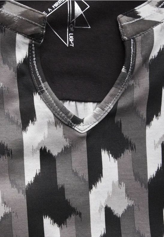 Langarmshirt mit geometrischem Muster