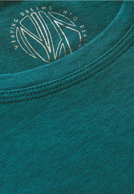 Lässiges Langarmshirt mit Knotensaum
